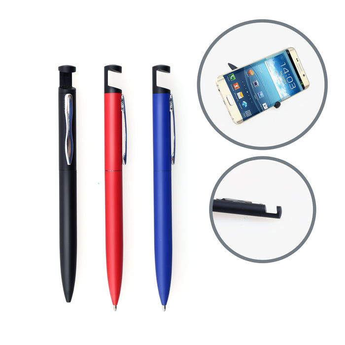 Matdox Aluminium Ball Pen with Phone holder