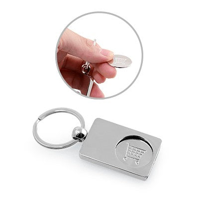 Unocom Keychain with Trolley Coin (Silver)