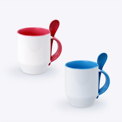 Zecore Sublimation Mug With Spoon