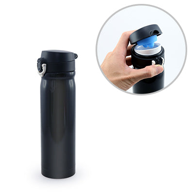 Quella Stainless Steel Vacuum Flask (Black)