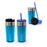 Dual Use Stainless Steel Tumbler (Blue)