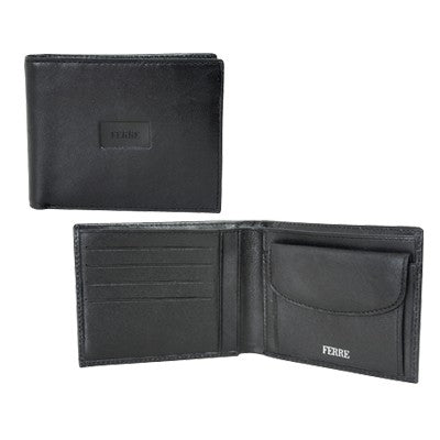 Ferre Man Leather Wallet W Coin Purse&Cr.card Holder