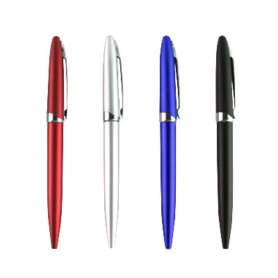 Spring Metallic Plastic Ball Pens