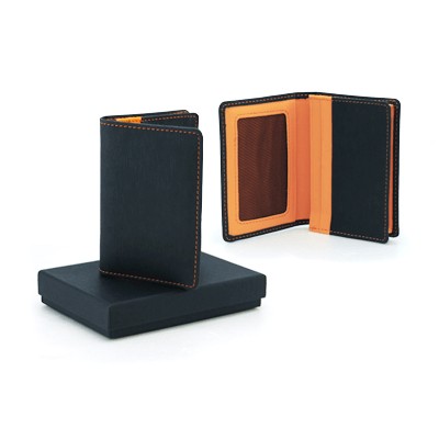 TED Name Card Holder (Black with Orange)