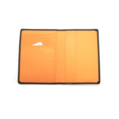 TED Passport Holder (Black with Orange)