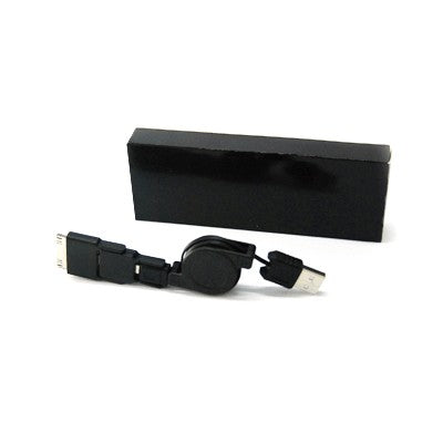 Retractable USB 3 in 1 Adaptor (Black)