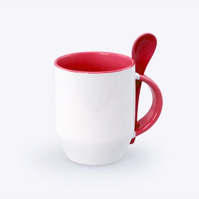 Zecore Sublimation Mug With Spoon