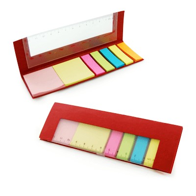 Eco Friendly Sticky Notes with Ruler