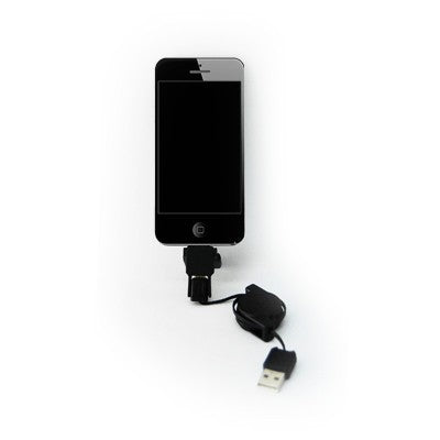 Retractable USB 3 in 1 Adaptor (Black)