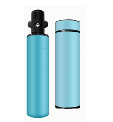 Morandi Color Series: Temperature Display Vacuum Cup + Umbrella