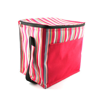 Striped Insulated Cooler Bag (Green)