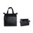 Sunlux Foldable Shopping Bag(Black With Grey)
