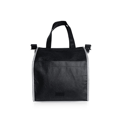 Sunlux Foldable Shopping Bag(Black With Grey)