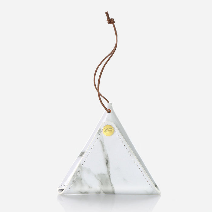 Trigular Coin Pouch - White