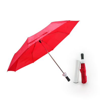 Wine Bottle Umbrella (Red with White)