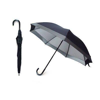 Ranklex 2 Fold Manual Open Straight Umbrella (Black)
