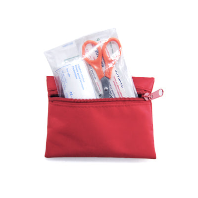 Mini First Aid Kit with Pouch (Red)