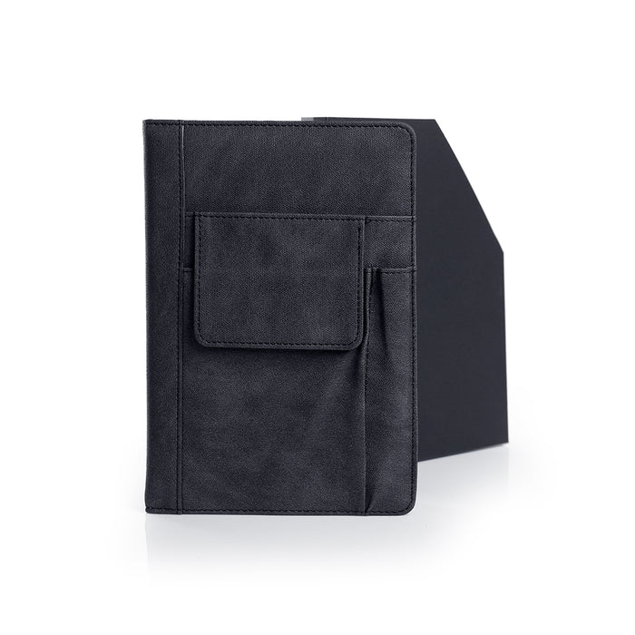 Luslax A5 Notebook With Pockets (Black)