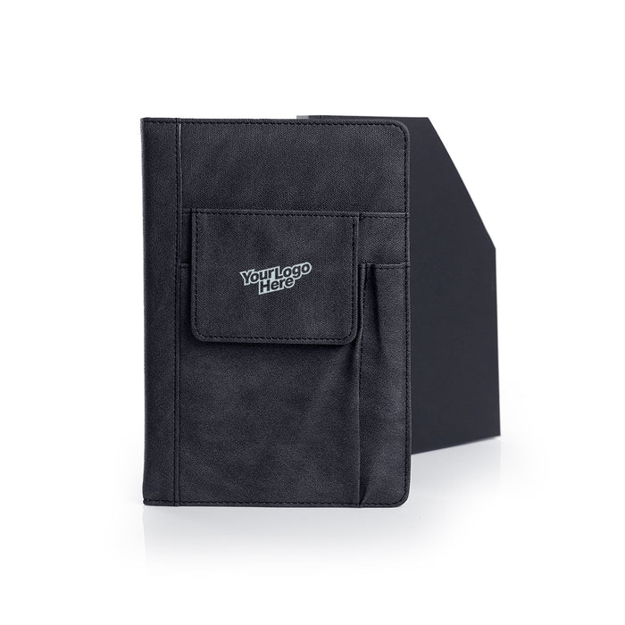 Luslax A5 Notebook With Pockets (Black)