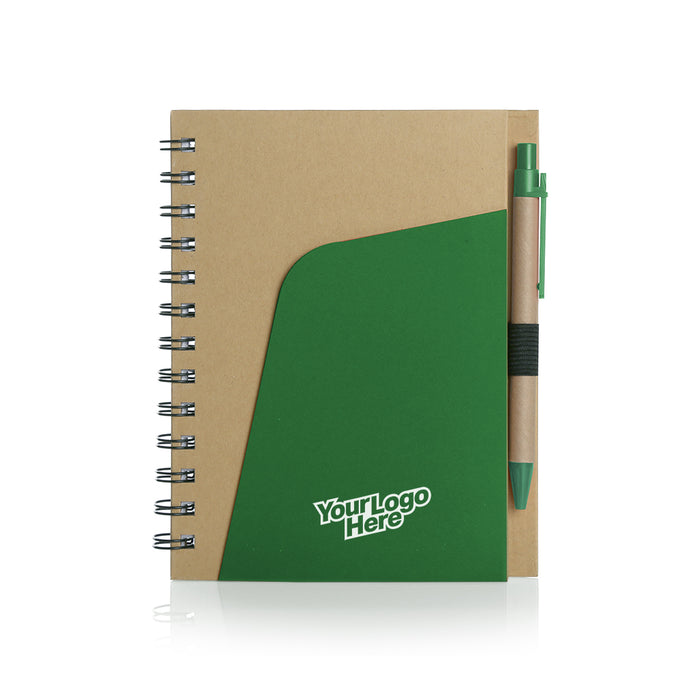 Eco-Friendly Notebook  Pen and Pocket