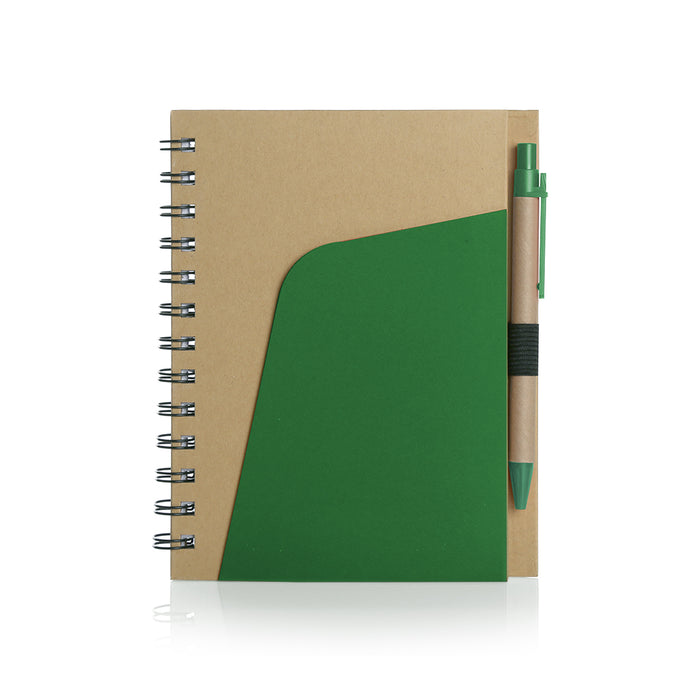 Eco-Friendly Notebook  Pen and Pocket