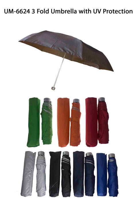 Three Fold Umbrella with UV Protection