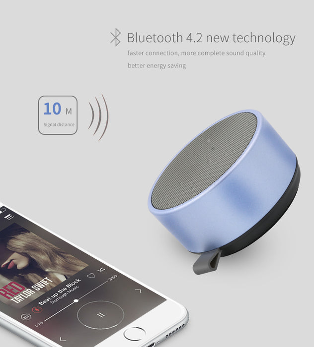 Metal Bluetooth Speaker with Portable Loop