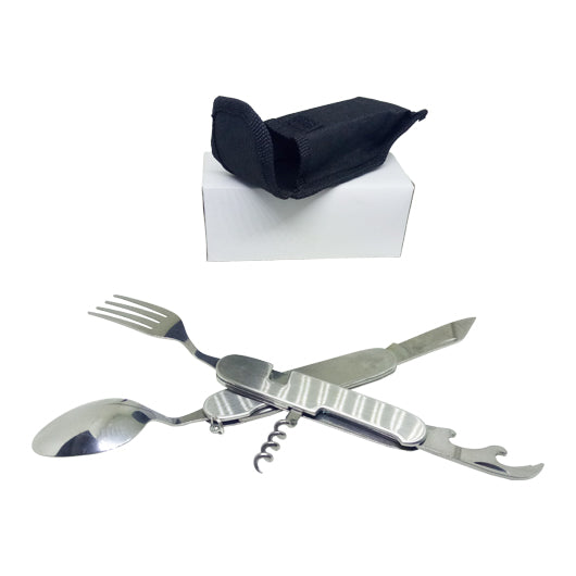 Stainless Steel Multi-Tools with Fork & Spoon