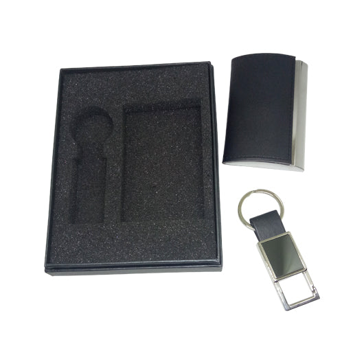 PU Namecard Holder with Metal Pen Set