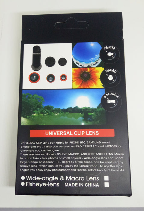 Fisheye Plastic Clip Lens