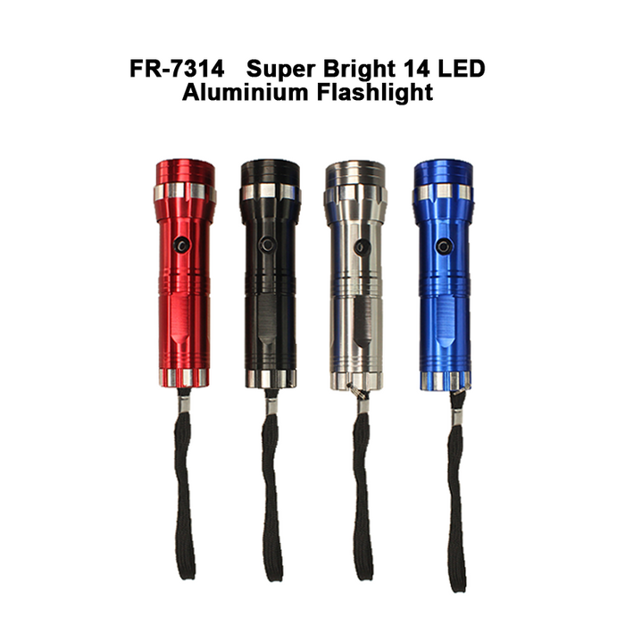 Super Bright 14 LED Aluminum Flashlight