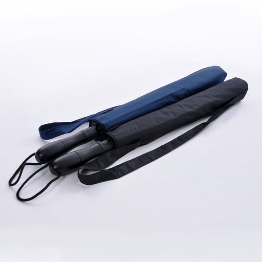 Black Handle Big Foldable Umbrella