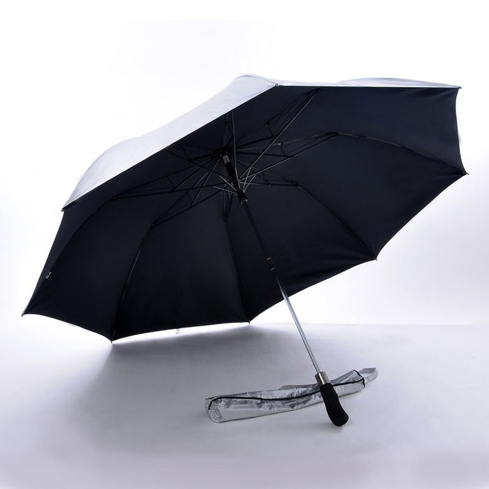 Two Fold Auto Open, UV Coated on Exterior Umbrella