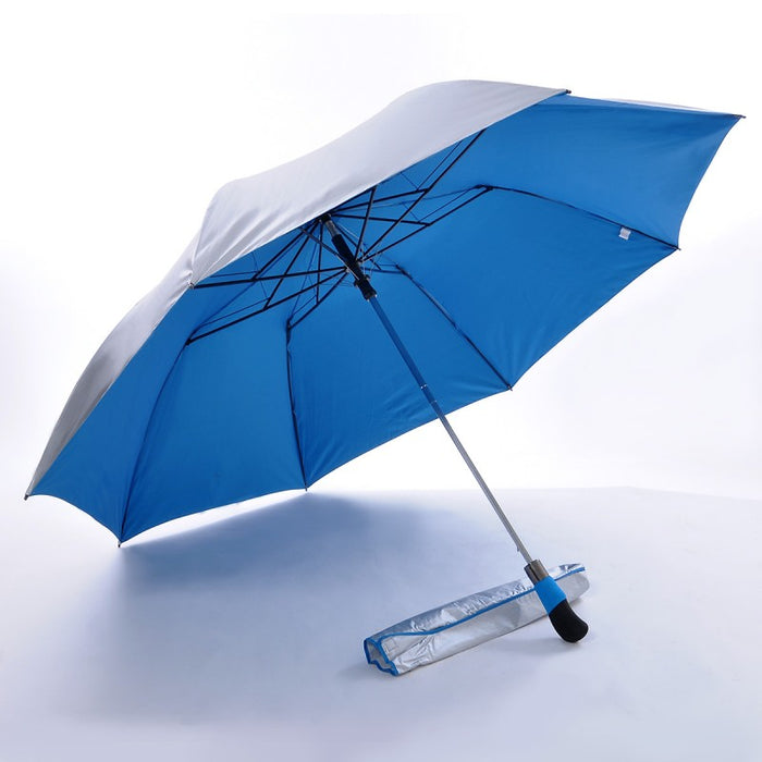 Two Fold Auto Open, UV Coated on Exterior Umbrella