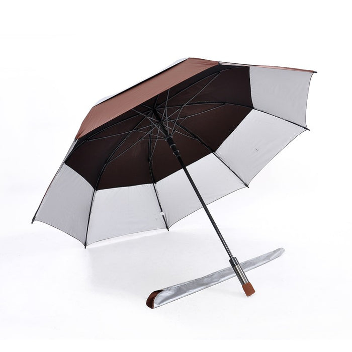 Popular Double Tiered. Auto Open, UV Coated, Windproof Golf Umbrella