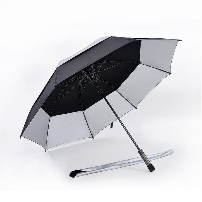 Popular Double Tiered. Auto Open, UV Coated, Windproof Golf Umbrella