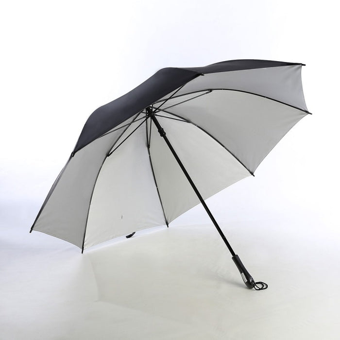 Real Wood Black Straight Handle, Special Mechanism, UV Coated Golf Umbrella