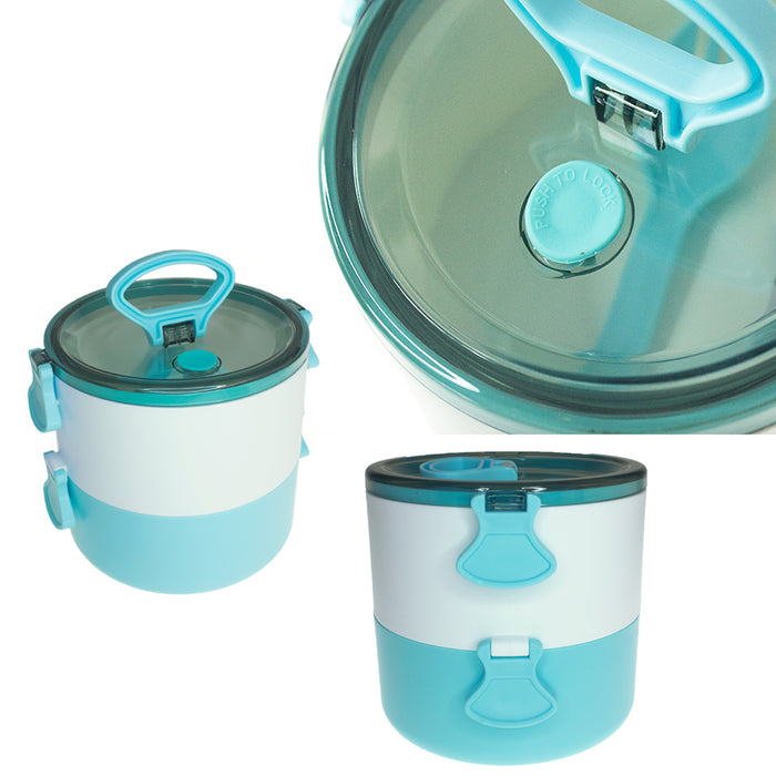 Double Layer Lunch Box with Carry Handle