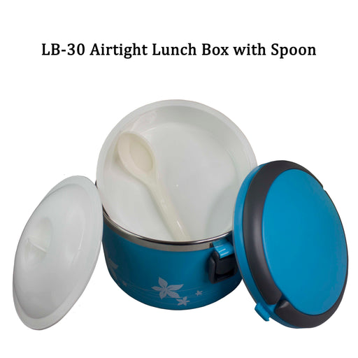 Two Layer Airtight Lunch Box with Spoon