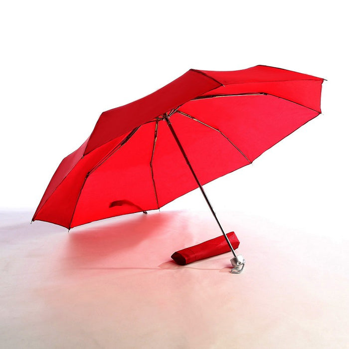 Three Fold Chrome Shaft Umbrella