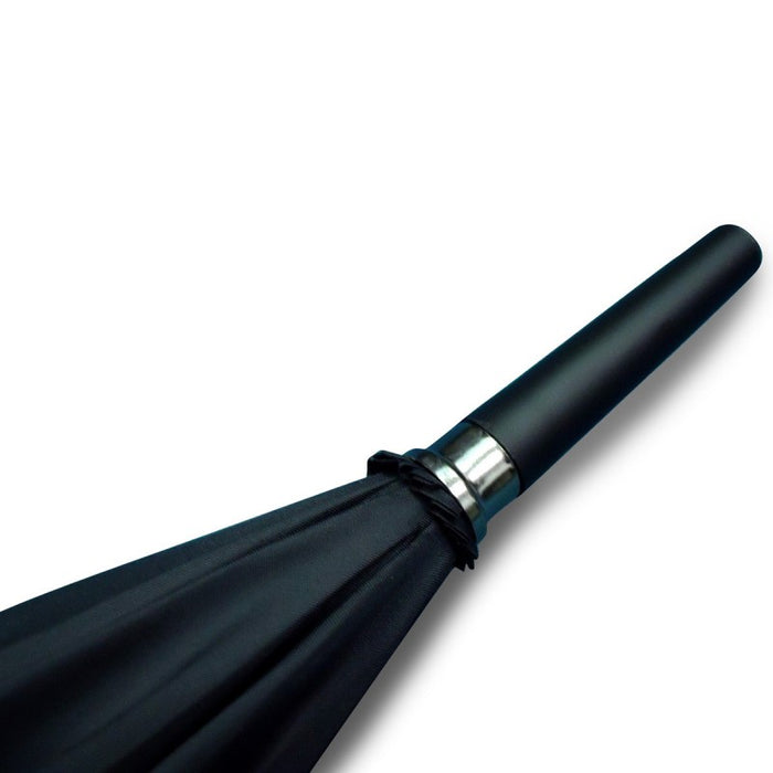 Black Straight Handle and Tip Umbrella