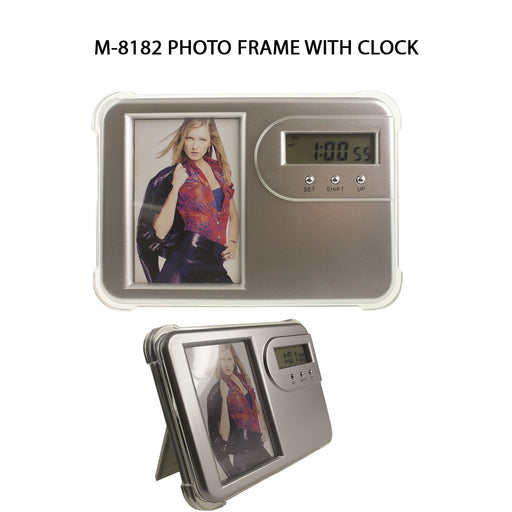Photo Frame with Clock 1