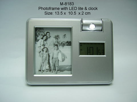 Photo Frame with Lite & Clock