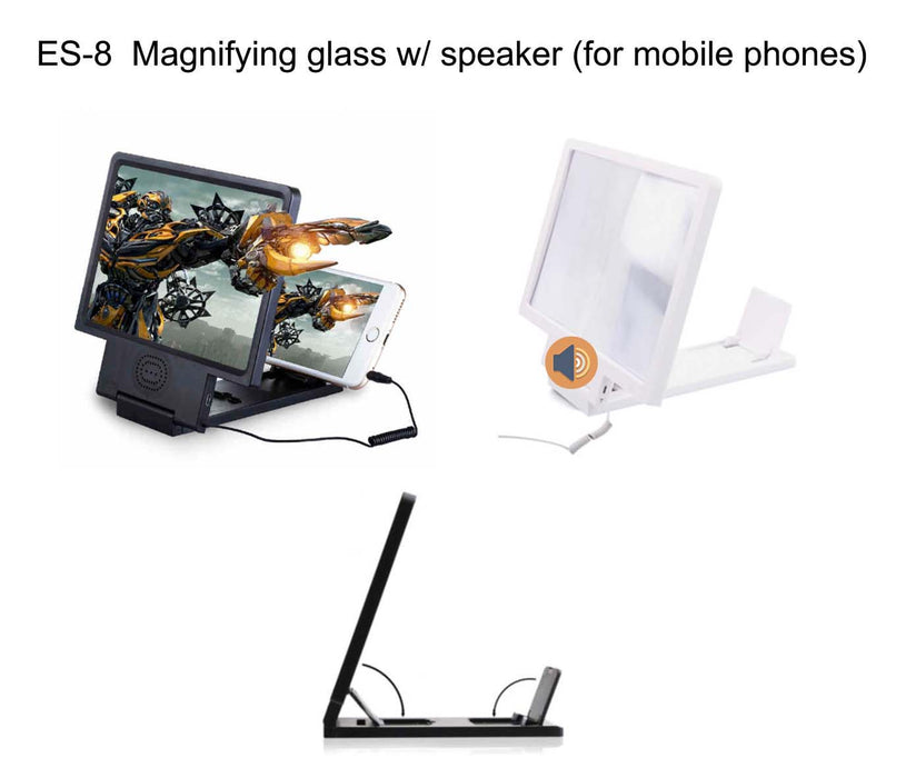 Magnifying Glass with Speakers for Mobile phone