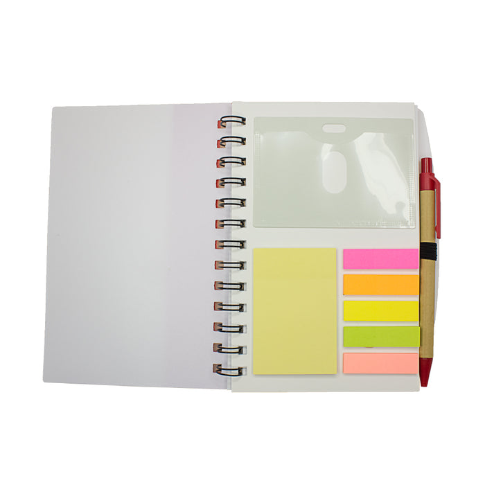 Ruler Notebook with Sticky Notes & Pen 1