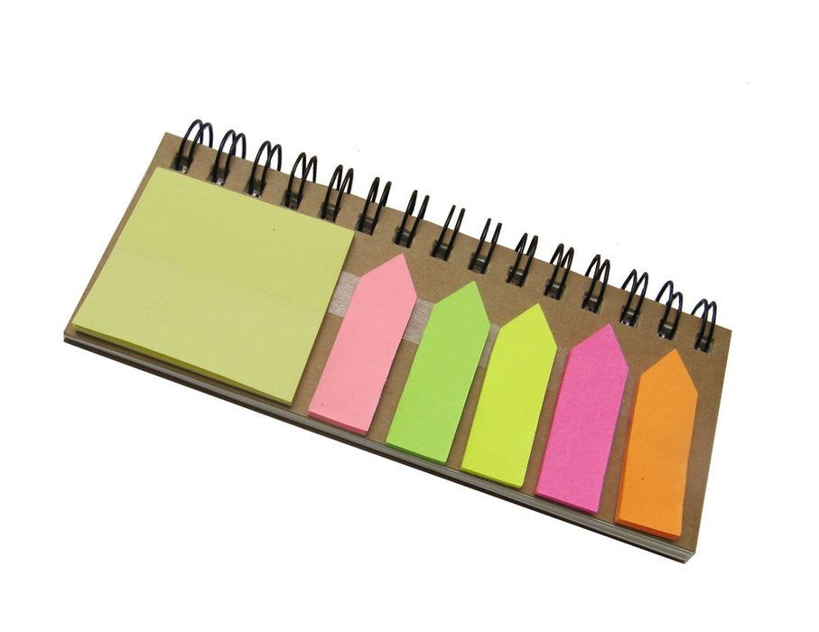 Notebook with memopad & ruler