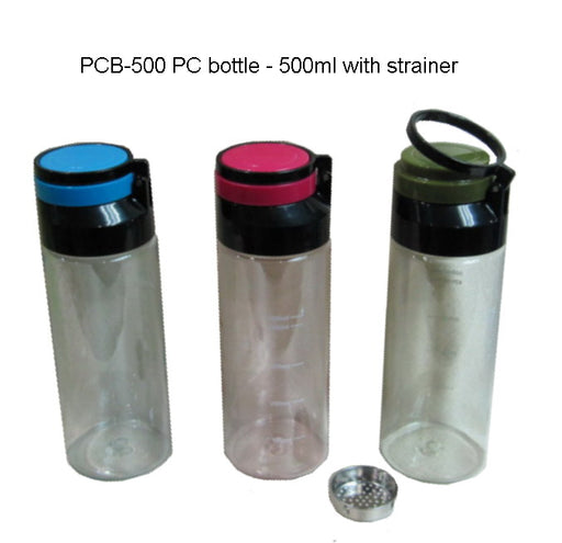 PC Bottle with Strainer