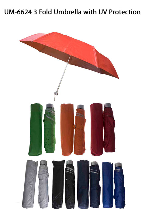 Three Fold Umbrella with UV Protection