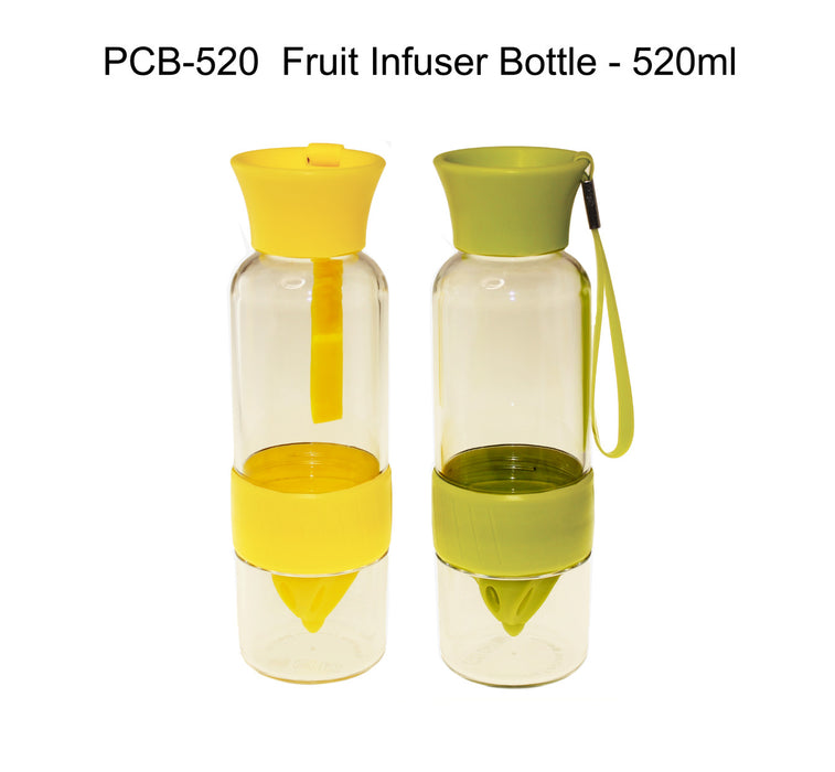 Fruit infuser water bottle