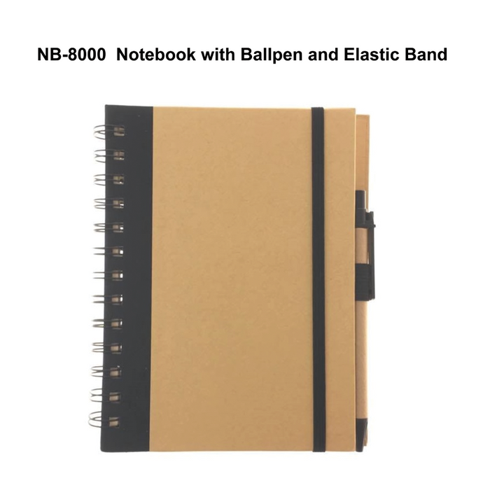 Notebook with Ballpen and Elastic Band